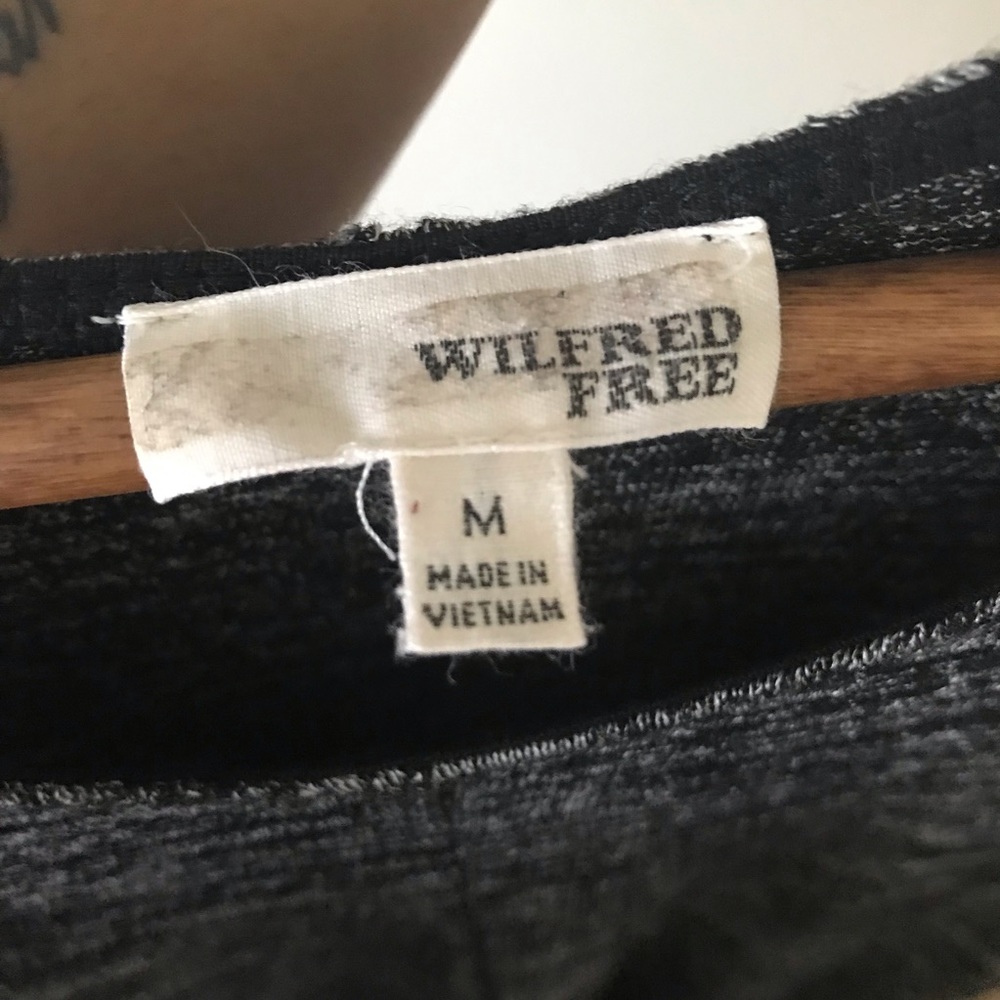 Aritzia Wilfred Free Medium Grey Marl Sleeveless Midi Tank Dress - Picture 8 of 9